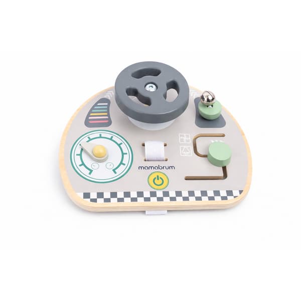 Mini aktivitetsbräda i trä Montessori ratt bräda sensorisk lek