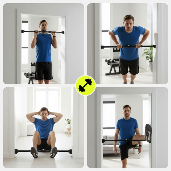 HyperMotion justerbar pull-up-stang – effektiv hjemmetræning