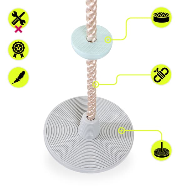 Klätterrep med sits HyperMotion 2-i-1 gunga