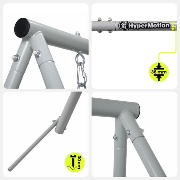 Fågelbogunga med Ställning 100 cm HyperMotion Beige Grå