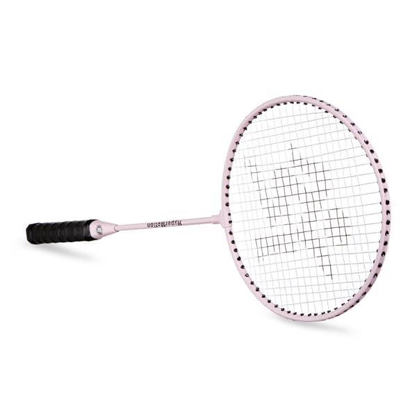 Badmintonset för 2 spelare med racketar och boll rosa