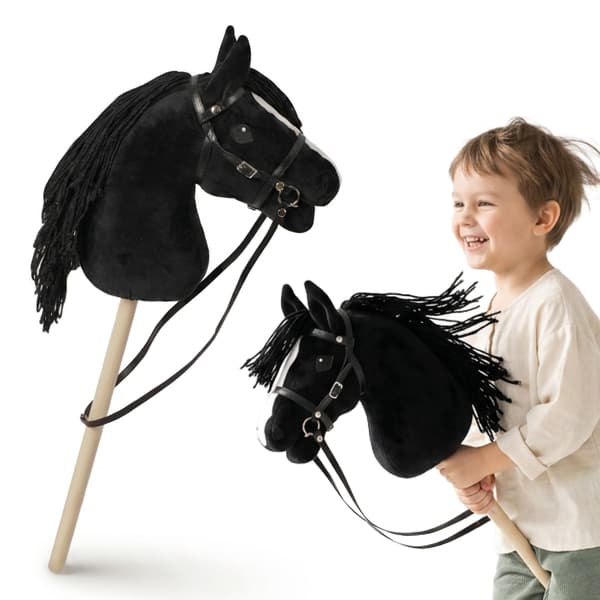 Hobby Horse kæphest til børn 68 cm sort Mamabrum