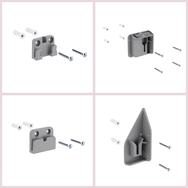 Moby-System STAIRSAFE utdragbar trappgrind 140 cm – grå