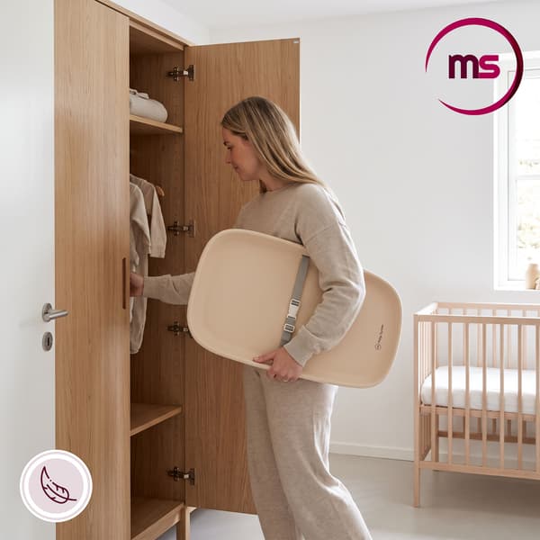 Moby-System BABY NEST blød puslepude, beige