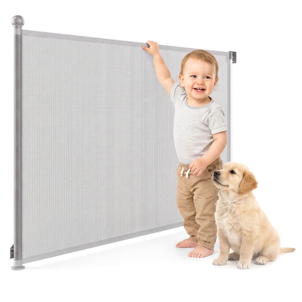 Moby-System SAFEGUARD rullattava turvaportti 140 cm, harmaa