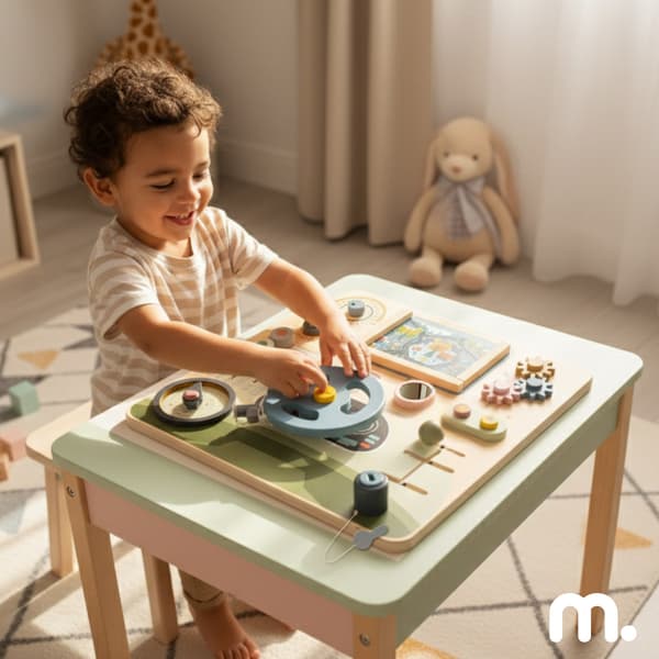 Montessori køre- og pilotbræt i træ