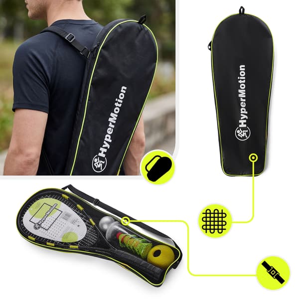 Speed Badminton set med racketar, koner och speeders