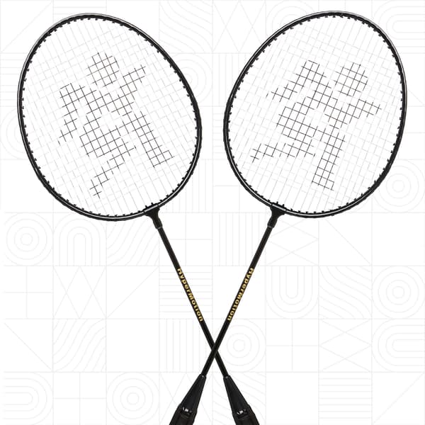 Bærbart badmintonsæt med net og kuffert | HyperMotion 2 stk