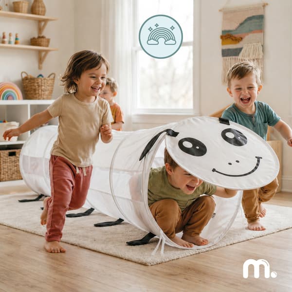 Lasten leikkitunneli toukka pop-up 180 cm harmaa