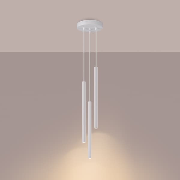 ARCHE Oceangrön Modern Stålrörslampa 3x8W LED G9 Vit