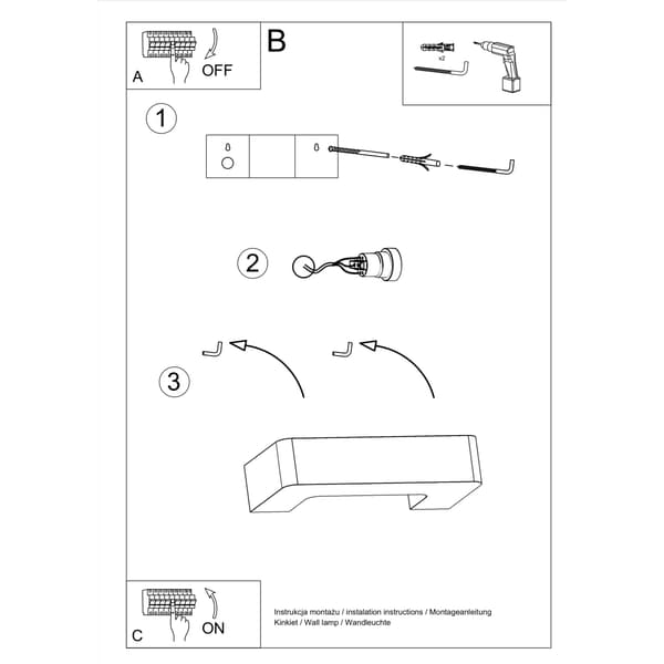 Neikliešio MAGNET Keramisk Modern Rektangulär Lampa Vit E27 15W LED