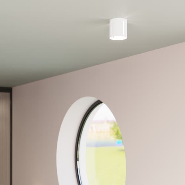 Deep Space Inez Modern Cylindrisk Aluminium LED-lampa Vit 10cm