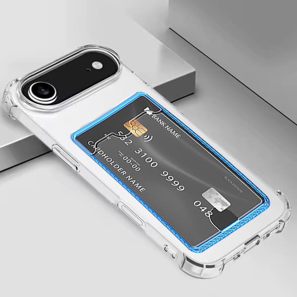 iPhone 17 Air Mobilskal med Luftfickor & Kortfack