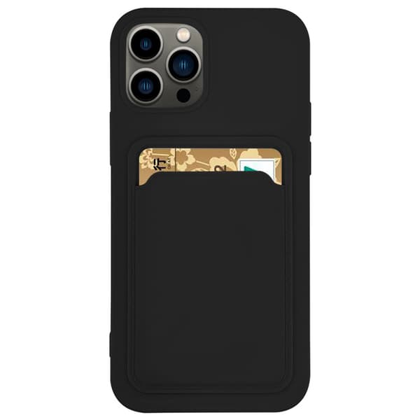 iPhone 13  robust silikonskal med kortfack.