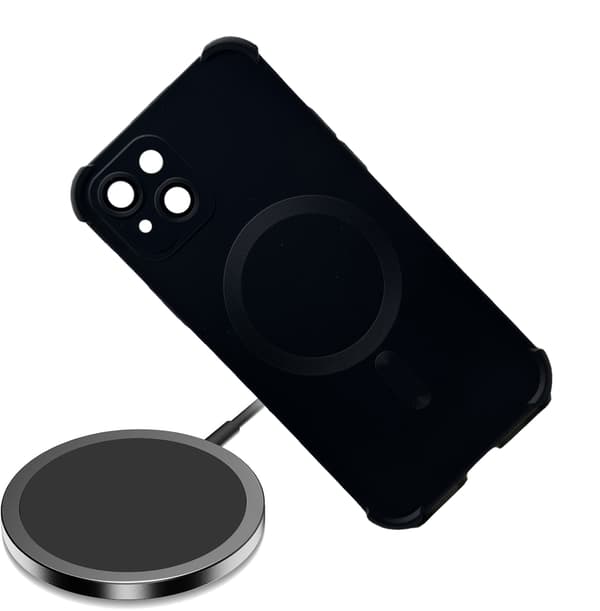 iPhone 13 - Silikonskal med Magnetiskt Stötskydd