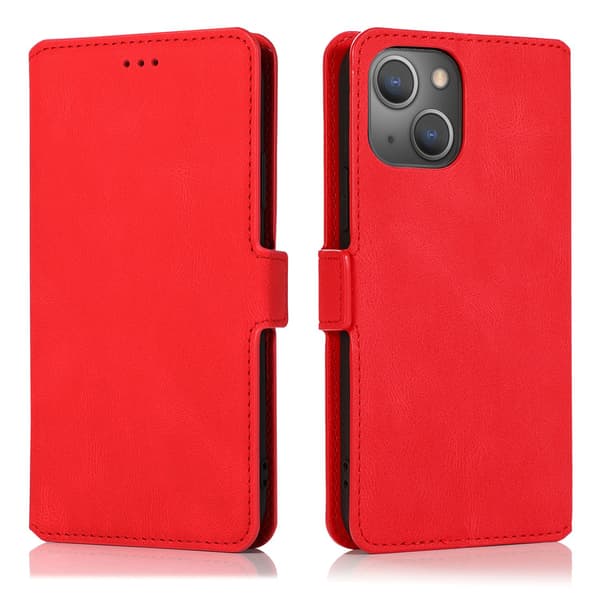 iPhone 15 Plus - Elegant Flip Wallet Skinnfodral