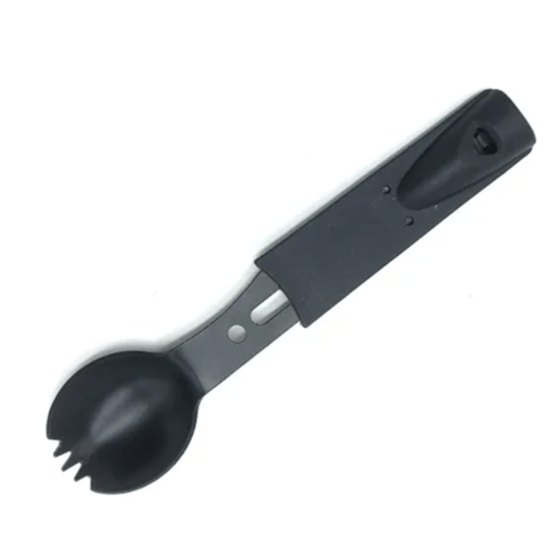 Multifunktionell skedkniv, backpacking tillbehör