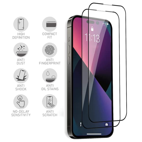iPhone 14 Pro Tempered Glass  Enkel Installation