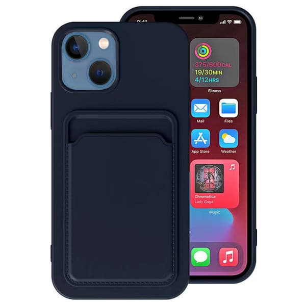 Silikonskal med Kortfack iPhone 15