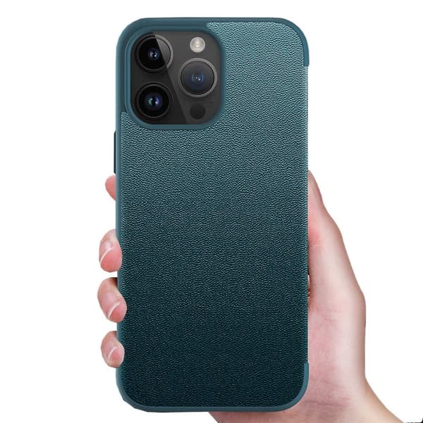 iPhone 14 Pro Max  Läderfodral med Visningsfönster