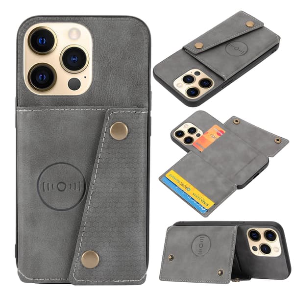 iPhone 16 Pro Max Exklusivt Skal med Kortfack & Magnet