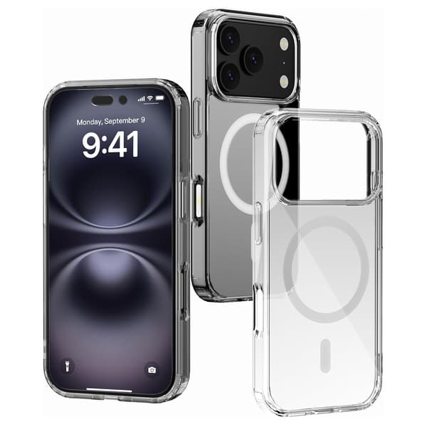 iPhone 17 Pro Max Skyddsskal  Transparent Akryl & Slagfast