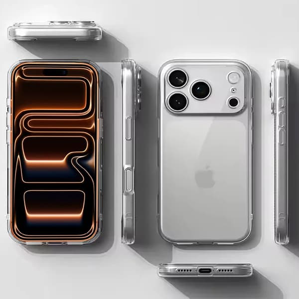iPhone 17  Pro Max Transparent Silikonskal  diskret trygghet i vardagen