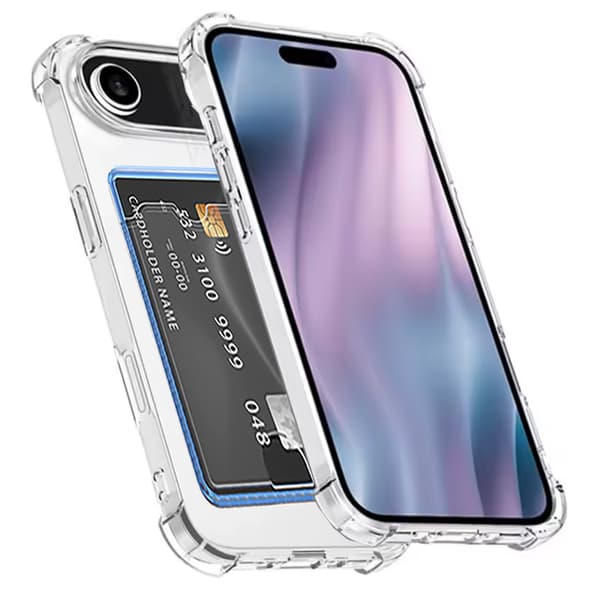 iPhone 17 Air Mobilskal med Luftfickor & Kortfack
