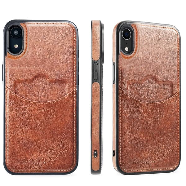 iPhone XR Leman Mobilskal med Kortförvaring