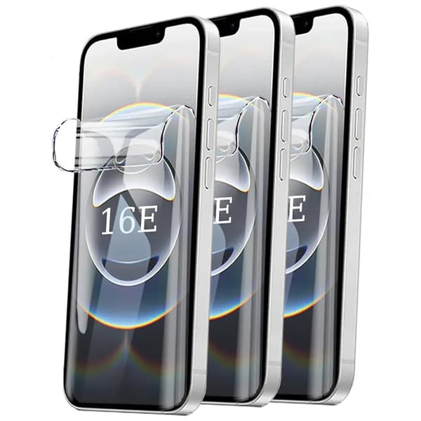iPhone 16E 2-pack Hydrogel Skärmskydd HD 0,2mm