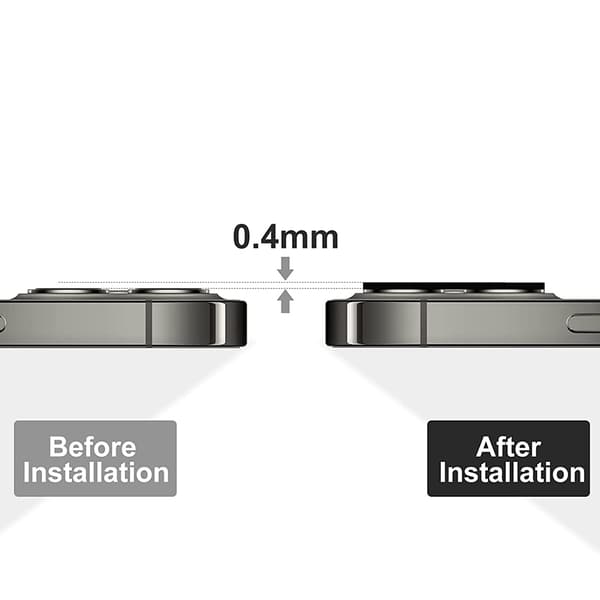2-pack Proguard iPhone 15 2.5-D Kameralinsskydd