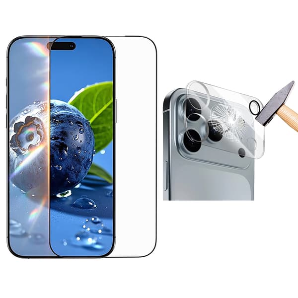 iPhone 17 Pro 2-i-1 Skydd  Transparent Glas