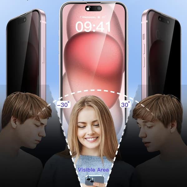 iPhone 15 Pro Max Premium Integritet Secret Glass