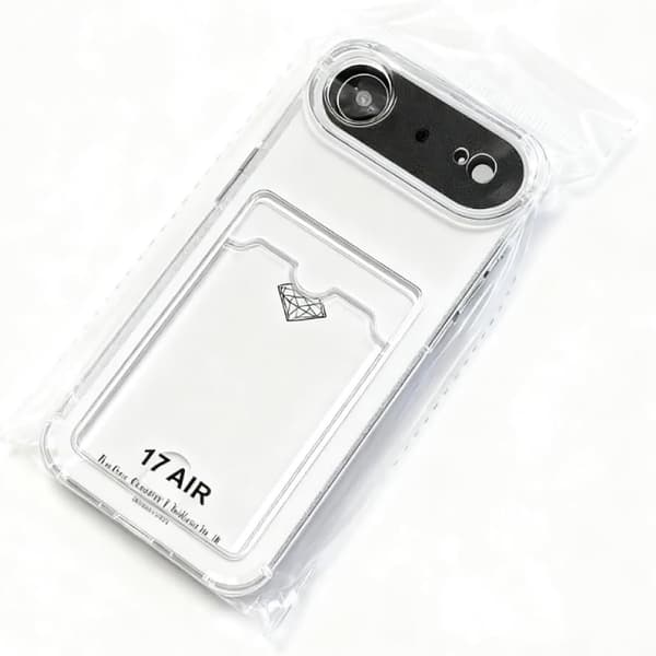 iPhone 17 Air Mobilskal med Luftfickor & Kortfack