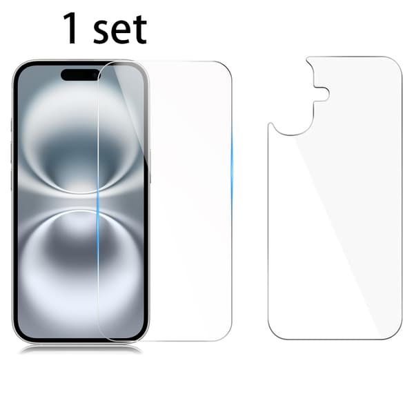 iPhone 16 Skydd Fram & Bak 0,3mm 2-Pack