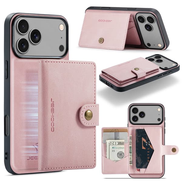 iPhone 17 Pro Max Plånboksskal  4 Kort + Sedlar