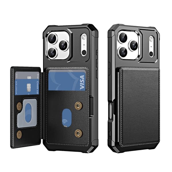 iPhone 17 Pro Skal med Kortfack & Stötskydd