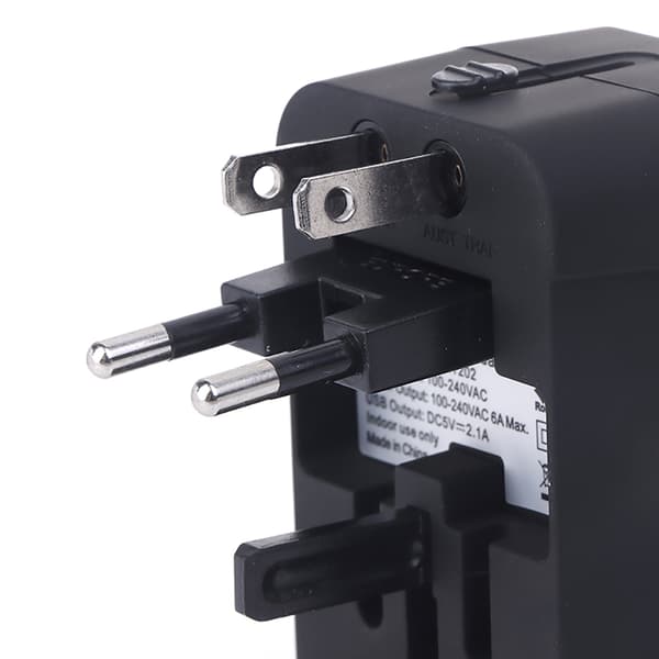 Universal 2st USB Reseadapter Väggadapter