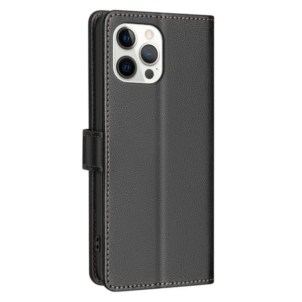 Plånboksfodral med RFID-blockering kompatibel med iPhone 16 Pro Max
