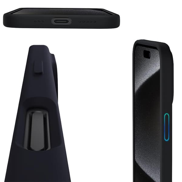 iPhone 17 Pro Max Skal  Silikon med Grepp & Klass