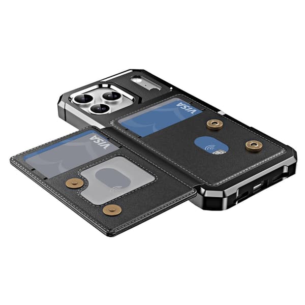 iPhone 17 Pro Skal med Kortfack & Stötskydd