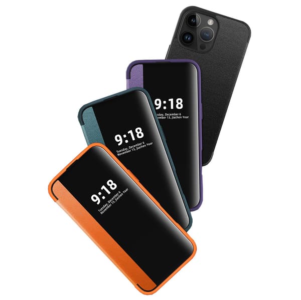 iPhone 12 Pro Max Skyddande Läderfodral  Smart Design