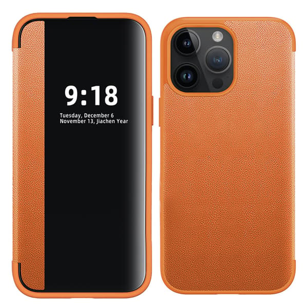 iPhone 13 Pro Max PU-läderfodral med smart funktion