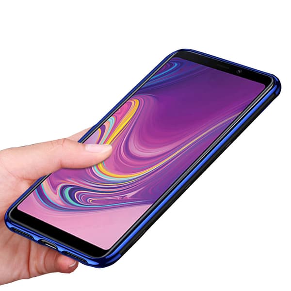 Samsung Galaxy A9 2018 - Effektfullt Silikonskal med Ringhållare