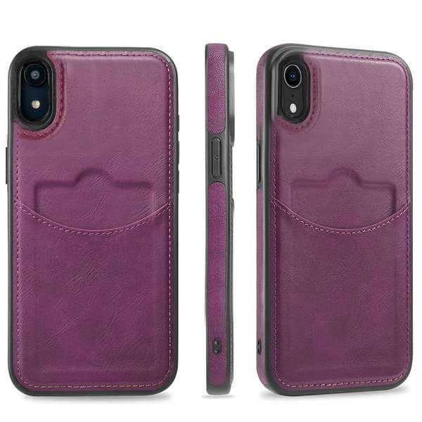 iPhone XR Leman Mobilskal med Kortförvaring