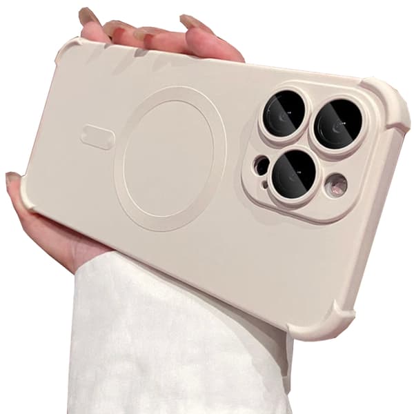 iPhone 13 Pro Max - Silikonskal med Magnetiskt Stötskydd