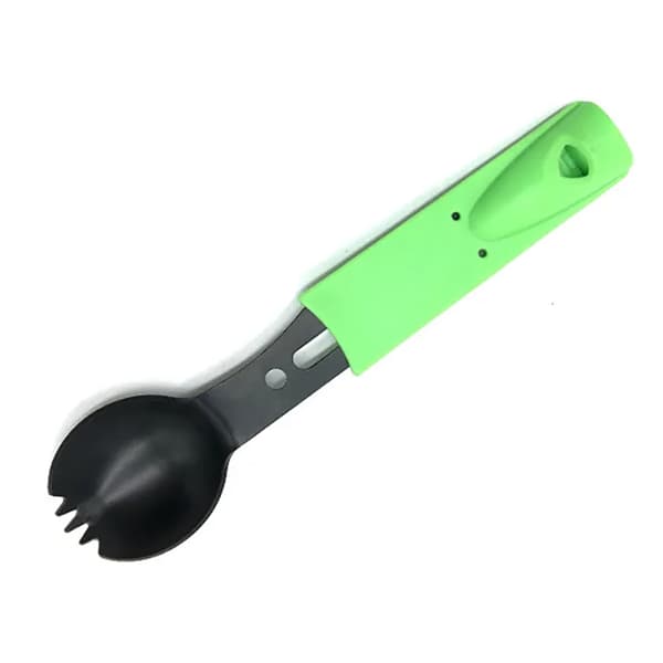 Multifunktionell skedkniv, backpacking tillbehör