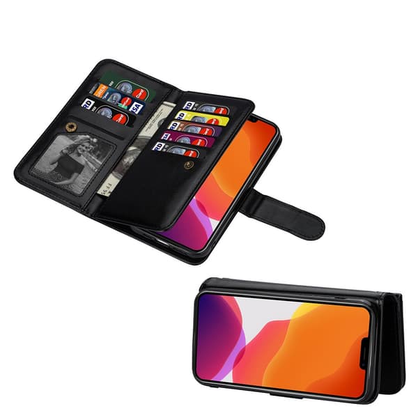 Leman Robust Elegant 9-Kort Plånboksfodral kompatibelt med iPhone 13
