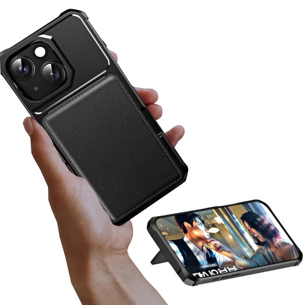 iPhone 13 Slimmat Skal  Kortfack & 360° Skydd