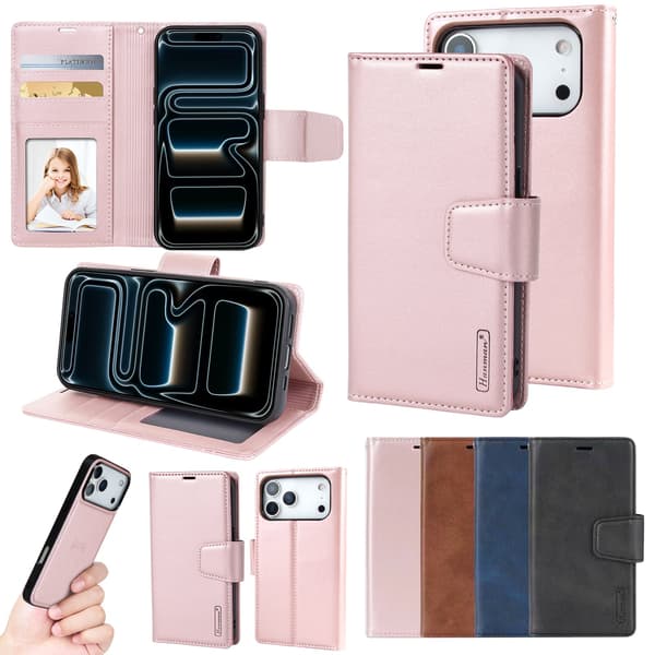 iPhone 17 Pro Hanman Miro 2-in-1 Plånboksfodral i Premium PU-Läder